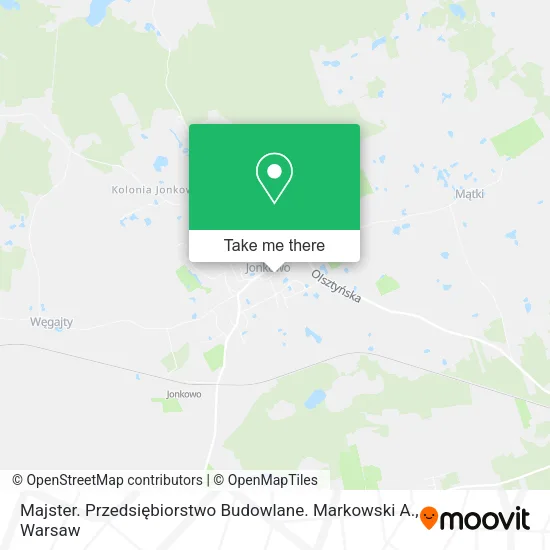 Majster. Przedsiębiorstwo Budowlane. Markowski A. map