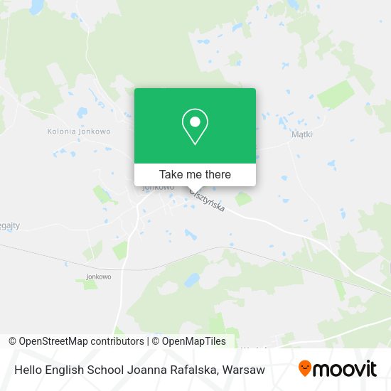 Hello English School Joanna Rafalska map