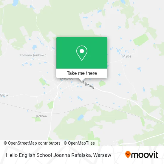 Карта Hello English School Joanna Rafalska
