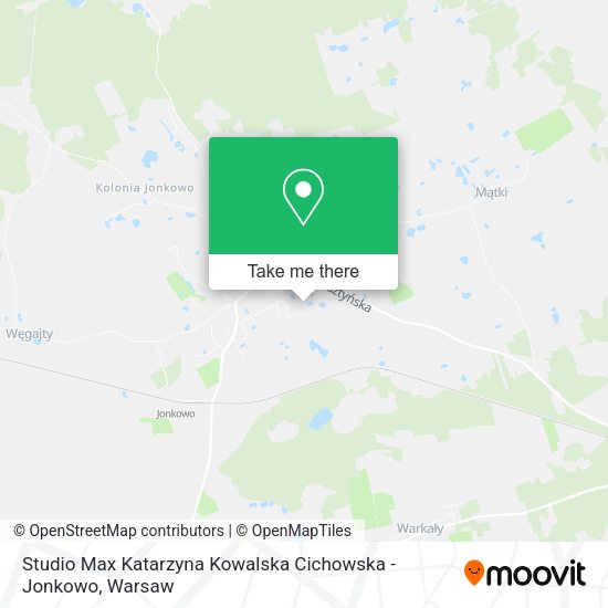 Studio Max Katarzyna Kowalska Cichowska - Jonkowo map