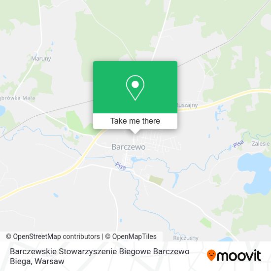 Карта Barczewskie Stowarzyszenie Biegowe Barczewo Biega