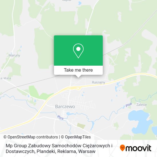 Mp Group Zabudowy Samochodów Ciężarowych i Dostawczych, Plandeki, Reklama map