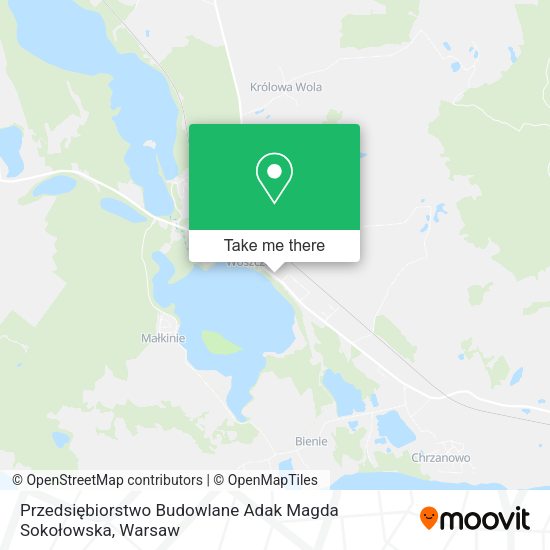 Przedsiębiorstwo Budowlane Adak Magda Sokołowska map