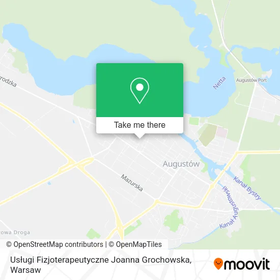 Карта Usługi Fizjoterapeutyczne Joanna Grochowska