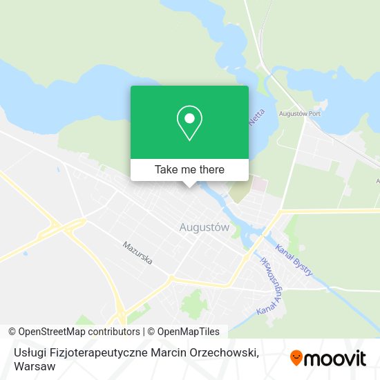 Usługi Fizjoterapeutyczne Marcin Orzechowski map