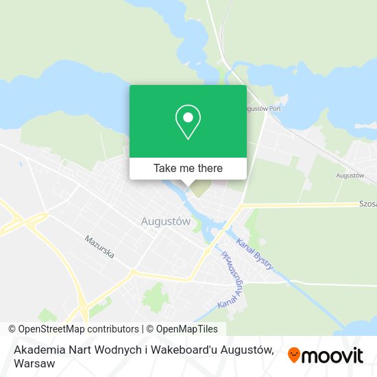 Карта Akademia Nart Wodnych i Wakeboard'u Augustów