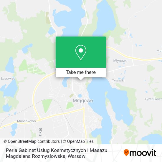 Perla Gabinet Uslug Kosmetycznych i Masazu Magdalena Rozmyslowska map