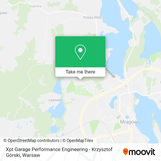 Xpt Garage Performance Engineering - Krzysztof Górski map