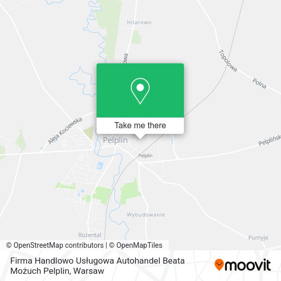 Firma Handlowo Usługowa Autohandel Beata Możuch Pelplin map