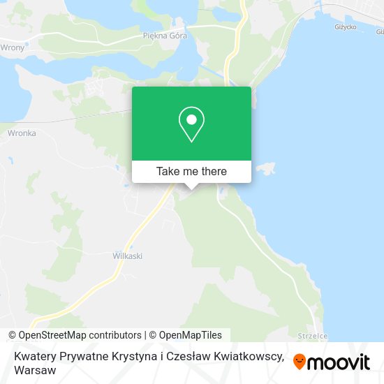 Kwatery Prywatne Krystyna i Czesław Kwiatkowscy map