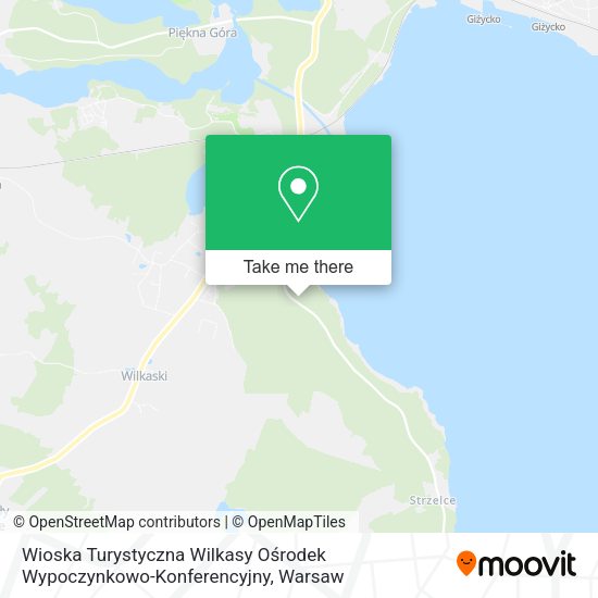 Wioska Turystyczna Wilkasy Ośrodek Wypoczynkowo-Konferencyjny map