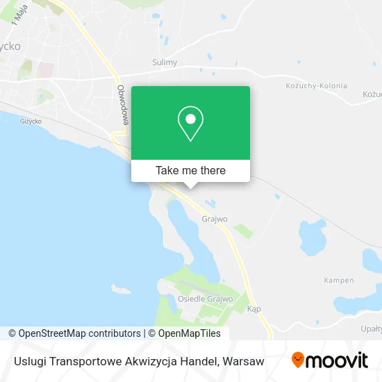 Карта Uslugi Transportowe Akwizycja Handel