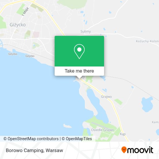 Borowo Camping map