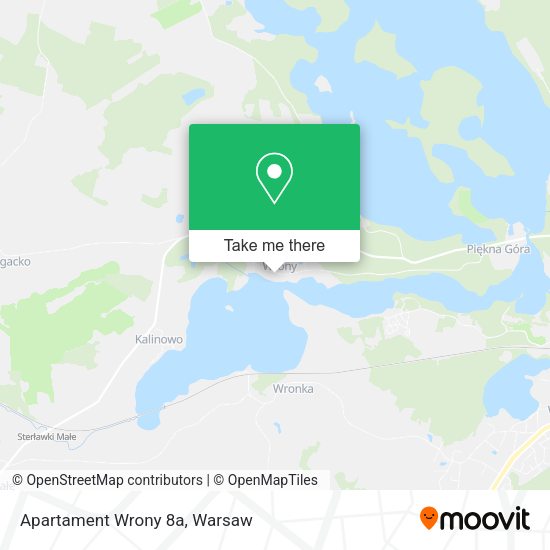 Apartament Wrony 8a map