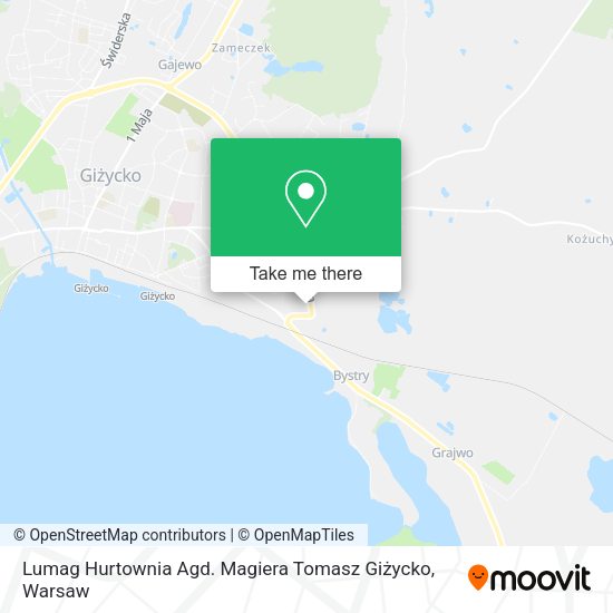 Lumag Hurtownia Agd. Magiera Tomasz Giżycko map