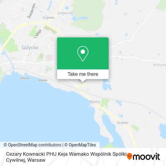 Cezary Kownacki PHU Keja Wamako Wspólnik Spółki Cywilnej map