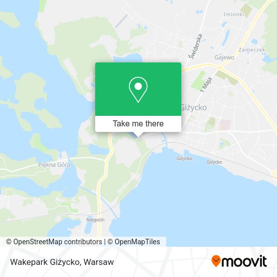 Wakepark Giżycko map