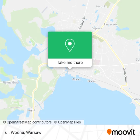 Карта ul. Wodna