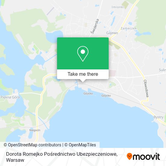 Dorota Romejko Pośrednictwo Ubezpieczeniowe map