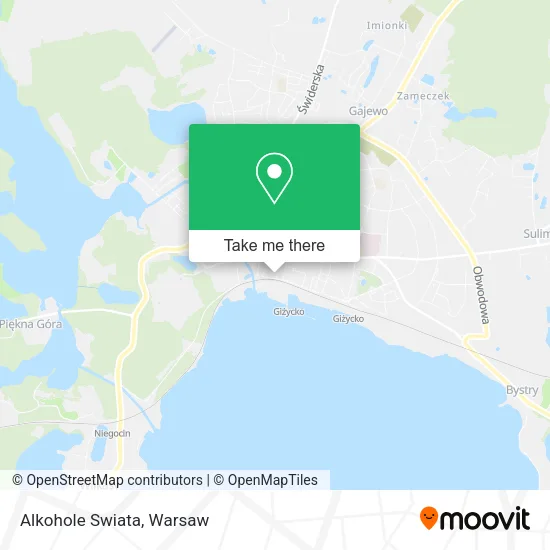 Карта Alkohole Swiata