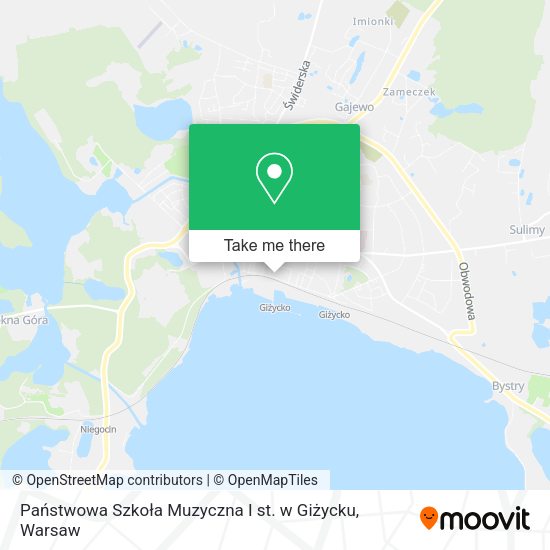 Państwowa Szkoła Muzyczna I st. w Giżycku map