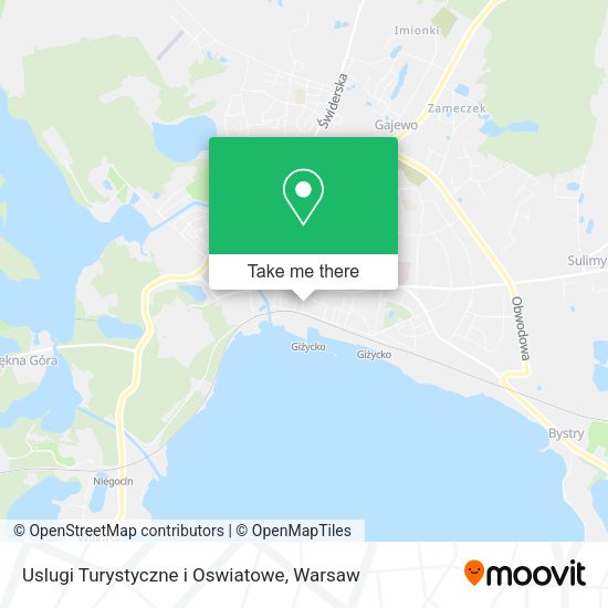 Uslugi Turystyczne i Oswiatowe map