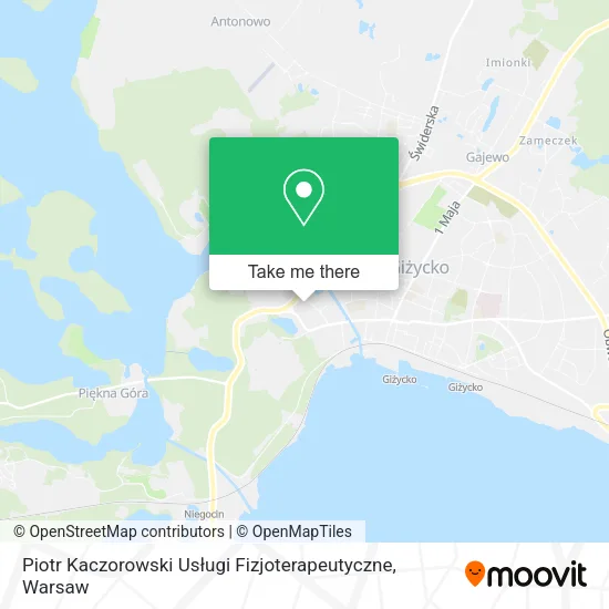 Карта Piotr Kaczorowski Usługi Fizjoterapeutyczne