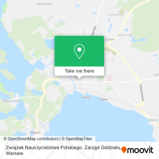 Związek Nauczycielstwa Polskiego. Zarząd Oddziału map