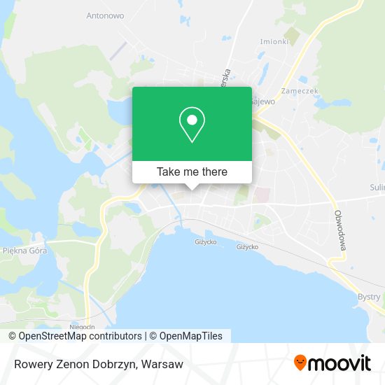 Rowery Zenon Dobrzyn map