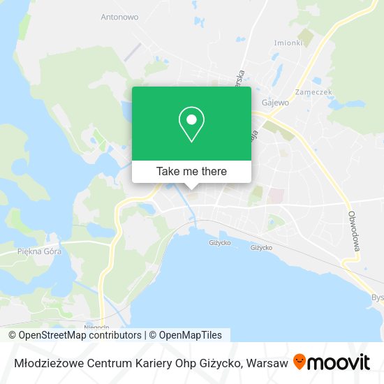 Młodzieżowe Centrum Kariery Ohp Giżycko map