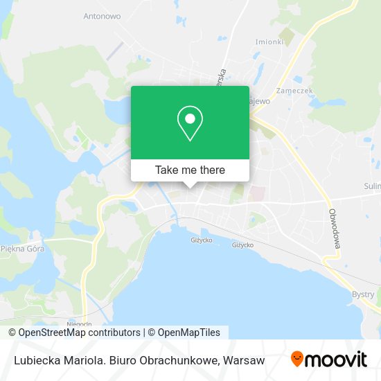 Lubiecka Mariola. Biuro Obrachunkowe map