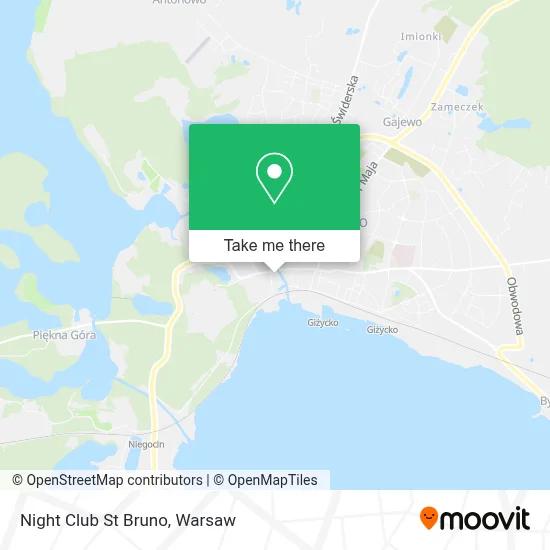 Night Club St Bruno map