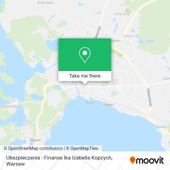 Ubezpieczenia - Finanse Ika Izabella Kopcych map