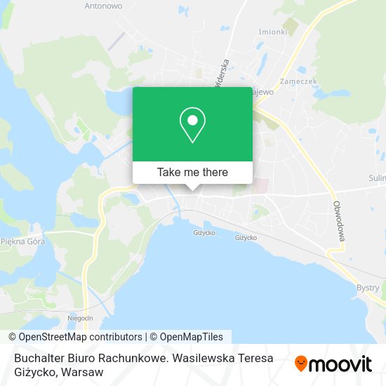 Buchalter Biuro Rachunkowe. Wasilewska Teresa Giżycko map