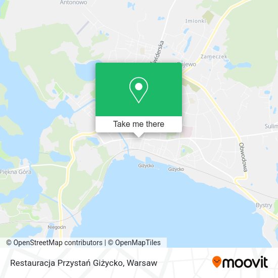 Restauracja Przystań Giżycko map