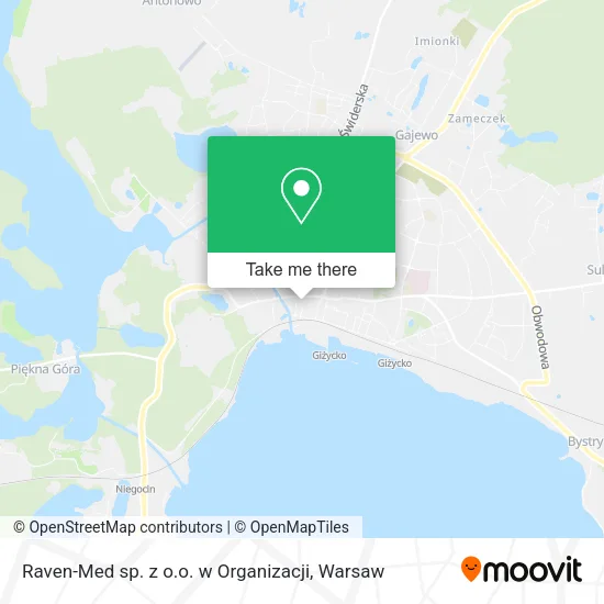 Карта Raven-Med sp. z o.o. w Organizacji