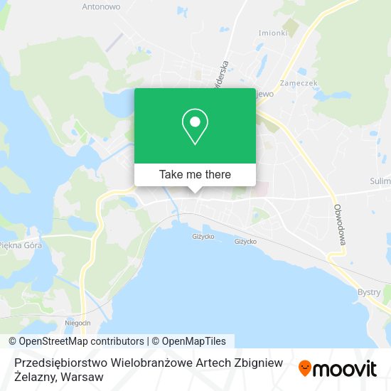 Przedsiębiorstwo Wielobranżowe Artech Zbigniew Żelazny map