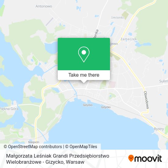 Małgorzata Leśniak Grandi Przedsiębiorstwo Wielobranżowe - Gizycko map