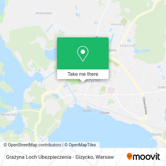 Grażyna Loch Ubezpieczenia - Gizycko map