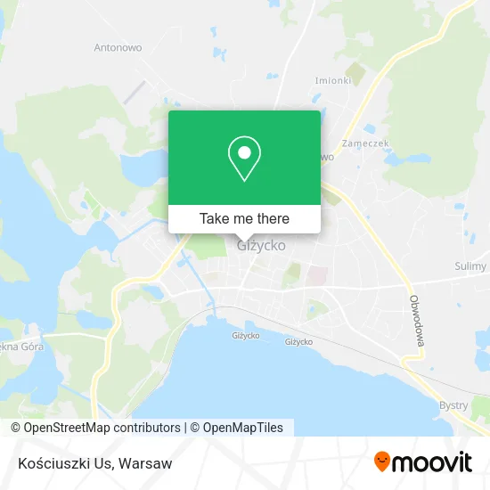 Kościuszki Us map