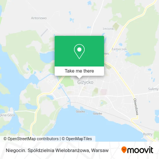 Niegocin. Spółdzielnia Wielobranżowa map