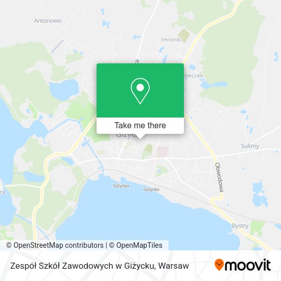 Zespół Szkół Zawodowych w Giżycku map