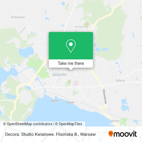 Decora. Studio Kwiatowe. Flisińska B. map