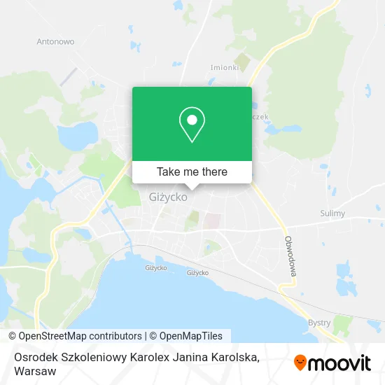 Карта Osrodek Szkoleniowy Karolex Janina Karolska
