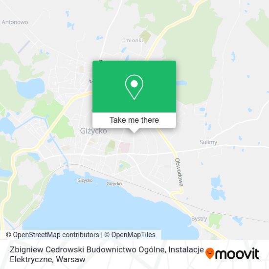 Zbigniew Cedrowski Budownictwo Ogólne, Instalacje Elektryczne map