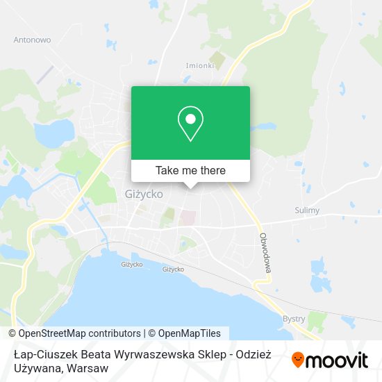 Łap-Ciuszek Beata Wyrwaszewska Sklep - Odzież Używana map