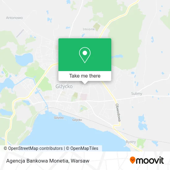 Карта Agencja Bankowa Monetia