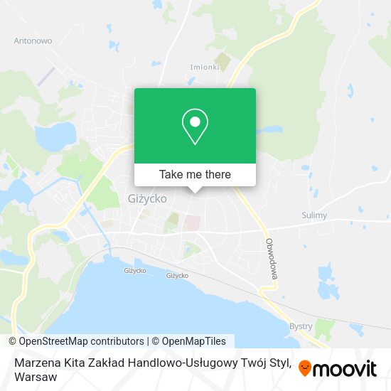 Marzena Kita Zakład Handlowo-Usługowy Twój Styl map