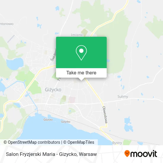 Карта Salon Fryzjerski Maria - Gizycko