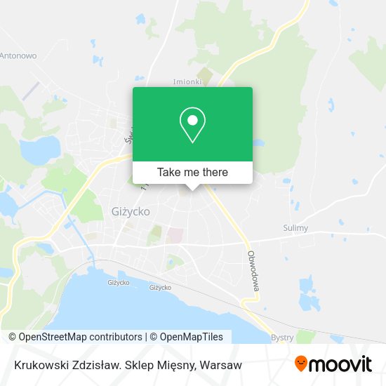 Krukowski Zdzisław. Sklep Mięsny map